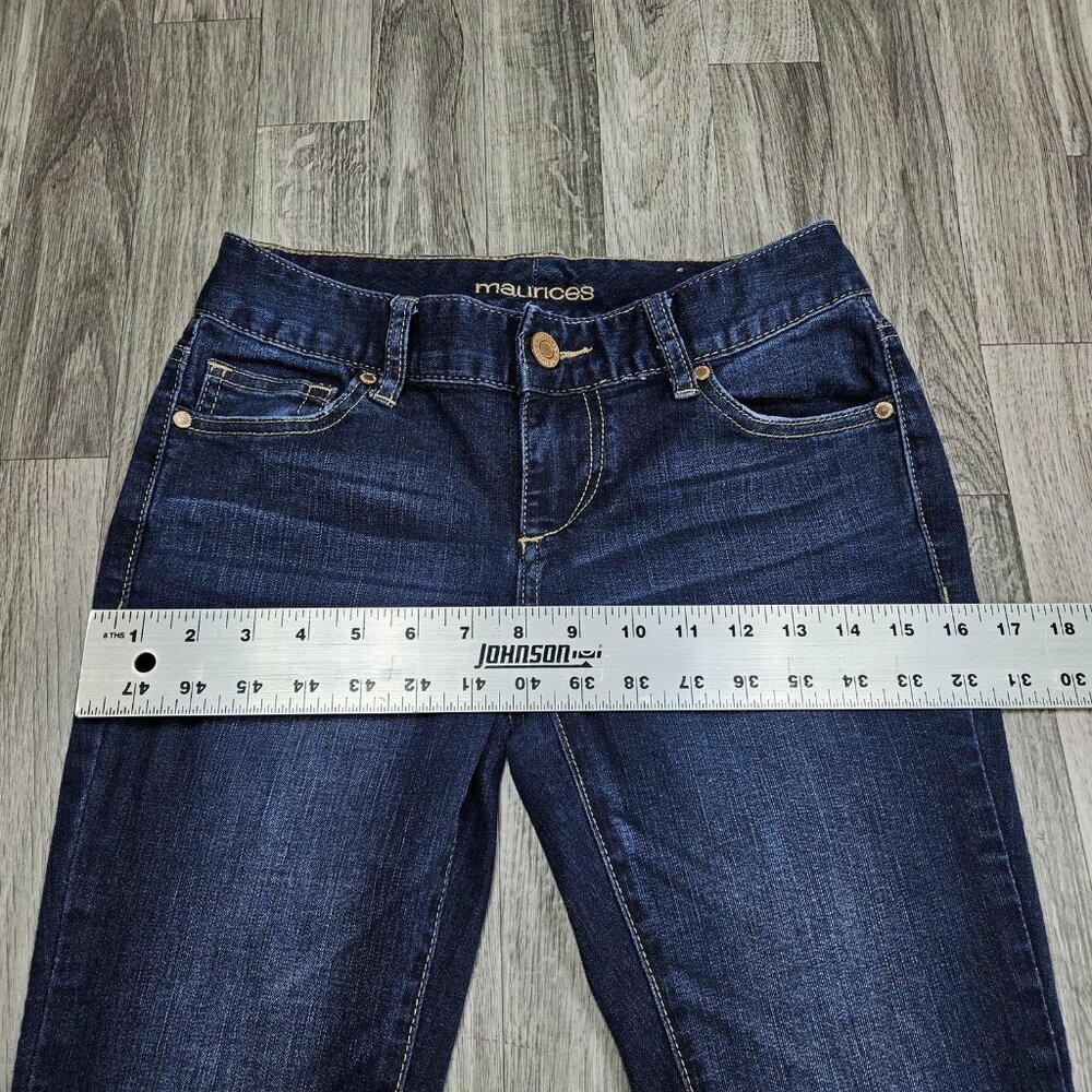 Maurices Jeans Womens XS Regular Blue Dark Wash Skinny Stretch Denim Pants - Picture 7 of 10